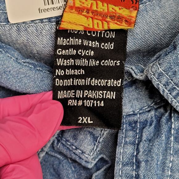 Sturgis Biker Denim Vest 2XL 26x32 Black Hills Rally 2012 - Picture 7 of 13